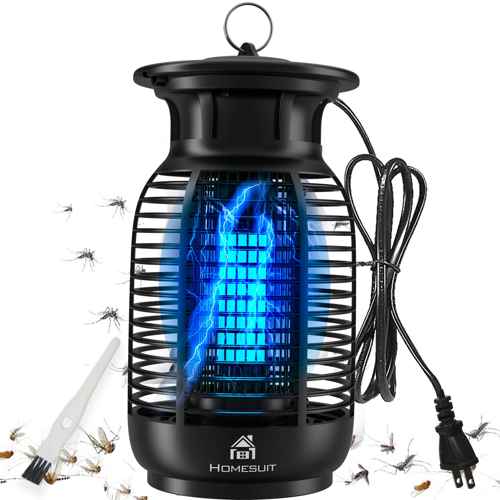 Homesuit Bug Zapper Outdoor and Indoor 18W,4250V High Powered Mosquito Zapper, Waterproof Mosquito Killer/Insect Fly Pest Trap, Electric Bug Zapper for Backyard, Patio, Home