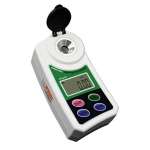 hojila digital brix refractometer brix meter pocket refractometer with atc for sugar content test, range 0~55% brix