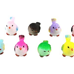 HoneyToys 8pcs Resin Mini Birds, Miniature Figurines, Fairy Garden Accessories, Fairy Garden Supplies, Fairy Garden Animals for Fairy Garden, Plant Pots, Bonsai Craft Decor