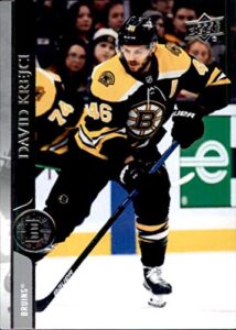 2020-21 upper deck #267 david krejci boston bruins hockey card