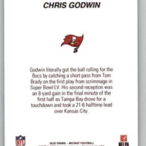 2021 Panini Super Bowl LV Champions #5 Chris Godwin Tampa Bay Buccaneers (2020 NFL Season Champs - Panini Instant) NFL Football Card NM-MT