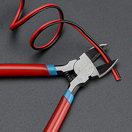 iCrimp PL2100 Diagonal Flush Cutter, 5-Inch Side Cutting Pliers, Electronics Pliers with Pointed Nose for Reeled Terminals, Soft Wires, Electronics, Jewelry Making, Zip Tes, Plastic