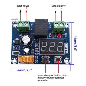 weideer XH-M609 Low Voltage Disconnect Protection Module Digital Display Over-Discharge Circuit Protection Module for DC 12V-36V Battery XH-M609