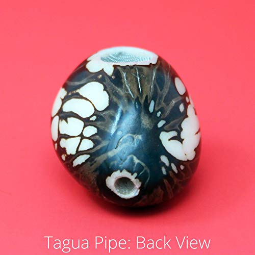 Tagua Pipe, Half Polished finish, Handmade, Fairtrade Pure Vegetable Ivory by Florama Natural Jewelry