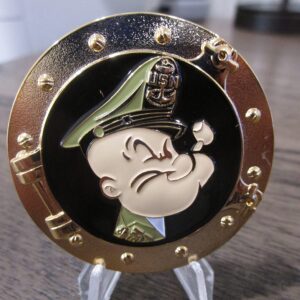 United States Navy USN Popeye Ask The Chief Challenge Coin