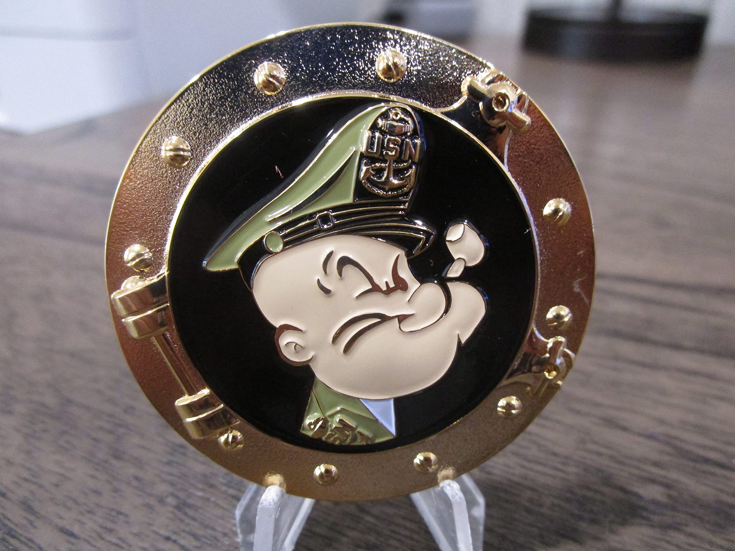 United States Navy USN Popeye Ask The Chief Challenge Coin