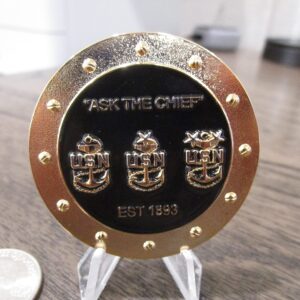 United States Navy USN Popeye Ask The Chief Challenge Coin