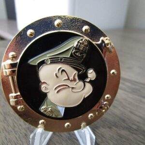 United States Navy USN Popeye Ask The Chief Challenge Coin