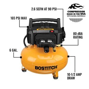 BOSTITCH Compressor and Nailer Combo Kit, 6 Gallon (BTFP1KIT16SP)