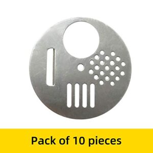 APlayfulBee 10PCS Bee Hive Nuc Box Entrance Gates, Round Rotatable Bee Entrance Doors with Galvanized Steel Beekeeping Tool