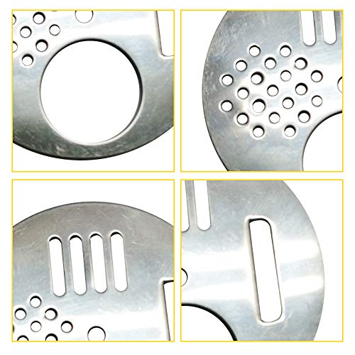 APlayfulBee 10PCS Bee Hive Nuc Box Entrance Gates, Round Rotatable Bee Entrance Doors with Galvanized Steel Beekeeping Tool