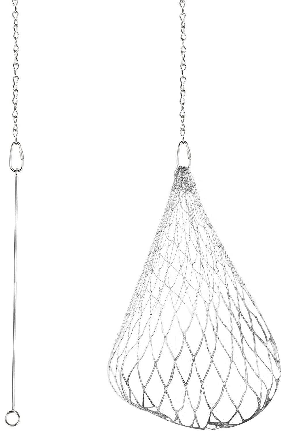 Upgraded Extended Hanging Feeder, Chicken Vegetable Hanging Feeder Toy,Chicken Vegetable String Bag Poultry Fruit Holder Chicken Cabbage Feeder Treat Feeding Tool,Chicken Veggies Skewer (Packag1)