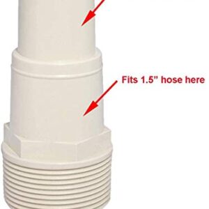 XVRTJ Parts Shop SPX1091Z7 SPX1091Z4 Combo Hose Adapter Replacement for Hayward Wide Mouth Skimmer and Chlorine Feeder (3 Pack)