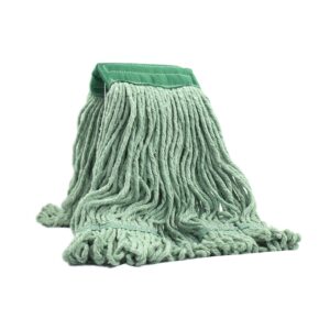 generic moptopia string mop head - commercial quality replacement mop heads with floor scrubbing pad for better, safer cleaning. highly absorbent, quick drying industrial style machine washable mop