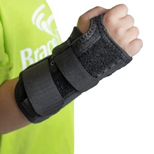 Brace Direct Kid’s Lace-Up Wrist Brace for Wrist Immobilization, Sprains & Strains, Carpal Tunnel Syndrome, & De Quervain’s Syndrome - Pediatric Sizes Offered in Left or Right Wrist