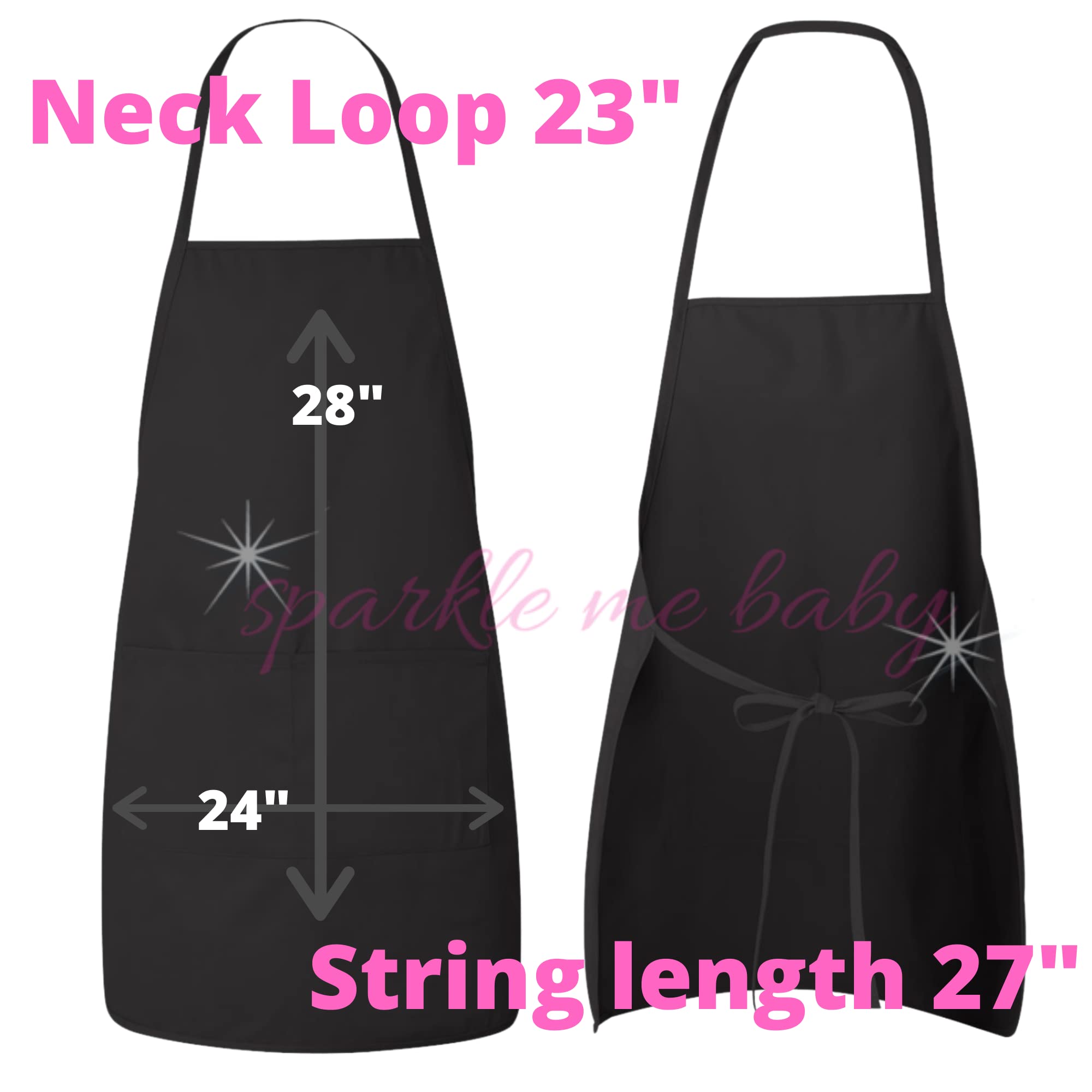 Nail Tech Apron ~ 2 Pocket ~ Glitter Vinyl Customization ~ Nail Salon Apron ~ Nail Tech Smock ~ Nail stylist gift ~ Nail Tech gift