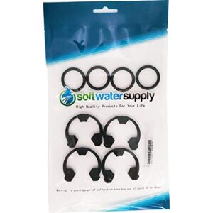 Water Softener Clip and O-Ring Kit - Authentic OEM Parts - 7337571 and 7337563 Kit Bundle - Includes 4 each of clip 7116713 and O-ring 7170288 plus 1 gram silicone o-ring lubricant