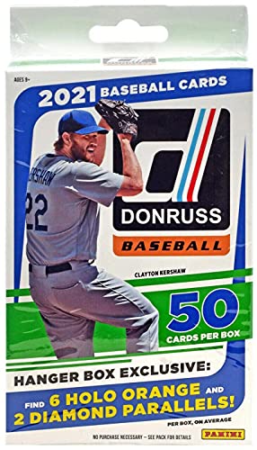 Baseball 2021 Donruss Hanger Box Factory Sealed 50 Cards Per Box