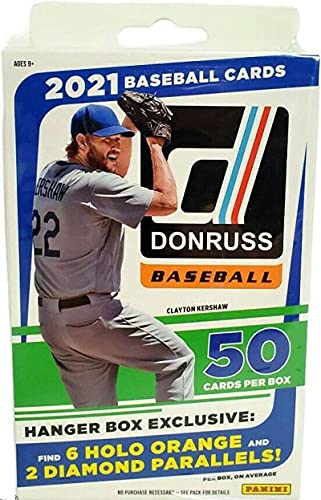 Baseball 2021 Donruss Hanger Box Factory Sealed 50 Cards Per Box