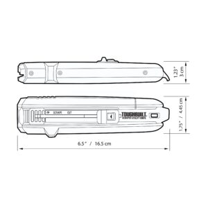 ToughBuilt - Scraper Utility Knife + 5 Blades - (TB-H4S5-01)