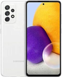 samsung galaxy a72 a725f-ds 4g dual 256gb 8gb ram factory unlocked (gsm only | no cdma - not compatible with verizon/sprint) international version - awesome white