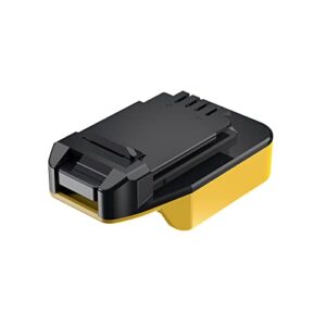 X-Adapter 1x Adapter Only for Porter-Cable 20V MAX (Not 18V) Tools Fit for DeWalt 20V MAX XR DCB203 Lithium Batteries (Adapter Only)-US Stock, Black, DW-BP20