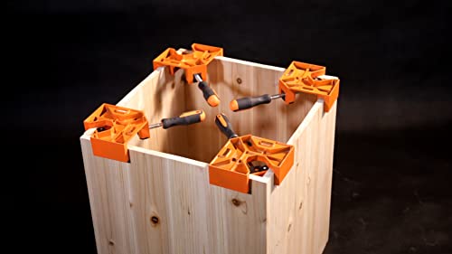 4 Pack Corner Clamp,90 Degree Right Angle Clamps for Woodworking,Wood Tools for Carpenter,Welding,Photo Framing DIY