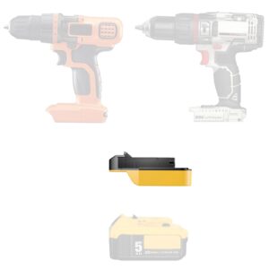 1x adapter only fits black & decker fits porter cable 20v max (not old 18v) tools compatible with dewalt 20v max li-ion battery - adapter only