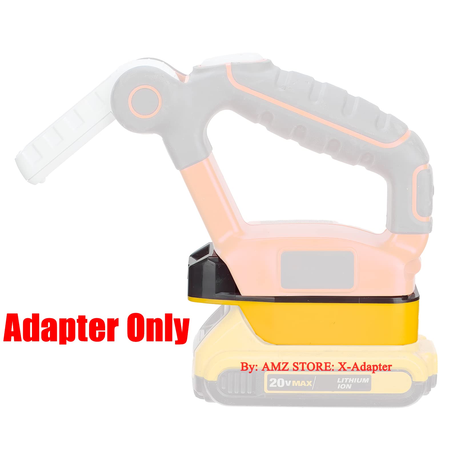 1x Adapter Only Fits Black & Decker Fits Porter Cable 20v MAX (Not Old 18v) Tools Compatible with DeWalt 20v MAX Li-Ion Battery - Adapter Only
