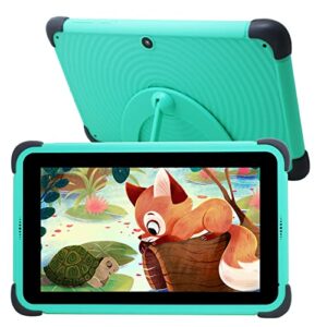 cwowdefu kids tablet android 11 tablet for kids children's tablet coppa certified, 32gb rom 2gb ram touch screen child toddler tablets (green)