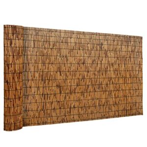 dearhouse natural reed fencing, eco-friendly reed fence, 4 feet high x 13.3 feet long, reed screen for garden, privacy fence