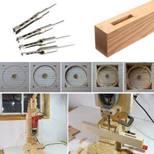TWSOUL Bench Drill Locator Set, Square Hole Chisel Drilling Machine Woodworking Bench Mortiser Location Tool, Mortising Attachment Kit for Mortising Chisels Tenoning Drilling Machine