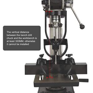 TWSOUL Bench Drill Locator Set, Square Hole Chisel Drilling Machine Woodworking Bench Mortiser Location Tool, Mortising Attachment Kit for Mortising Chisels Tenoning Drilling Machine