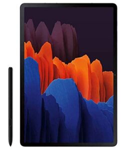 samsung galaxy tab s7 (5g tablet) lte/wifi (at&t), mystic black - 128 gb (2020 model - us version & warranty) - sm-t878uzkaatt (renewed)