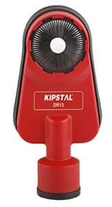 kipstal dust shroud for drill max 2-5/8 inch (70mm) hammer power tool attachment universal dust extractor adjustable