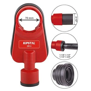 KIPSTAL Dust Shroud for Drill Max 2-5/8 Inch (70mm) Hammer Power Tool Attachment Universal Dust Extractor Adjustable