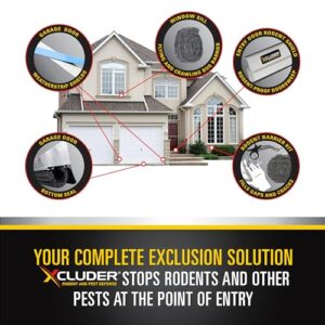 Xcluder 36” Standard Door Sweep, Dark Bronze 2-Pack – Seals Out Rodents & Pests, Enhanced Weather Sealing, Easy to Install; Rodent Protection; Rodent Proof Door Sweep