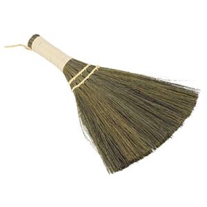 Fdit Household Little Broom, Manual Straw Braided Handmade Dust Floor Indoor Outdoor Rough Surface Floor Scrub Brush Sweeping Broom