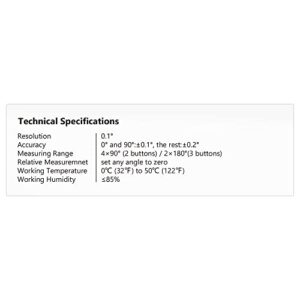 Digital Angle Finder Tool, Lytool Angle GaugeElectronic Level Tool with Bubble Level and Magnetic Base, Digital Inclinometer Angle Measuring Tool for Woodworking, Construction and Machinery