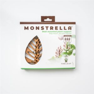 Treleaf Monstrella Wall Clips for Climbing Plants – Wooden trellis- Create green wall with your houseplant vines, home decor perfect for pothos, self-adhesive fixture(Set of 3)