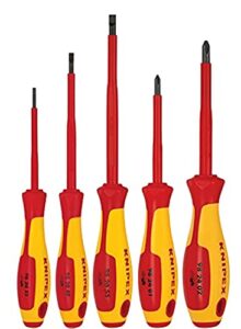 knipex - 5 pc screwdriver set, 1000v insulated (9k989832us)