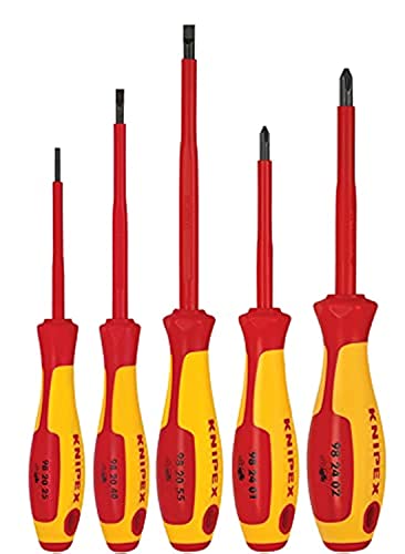 Knipex - 5 Pc Screwdriver Set, 1000V Insulated (9K989832US)