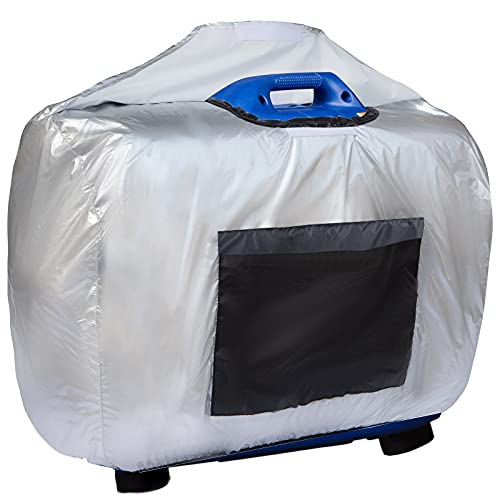 Softclub Waterproof Generator Cover for Universal 1000-2500 Watt for Most Portable Generator, 24.5 x 13 x 18.5inch Silver