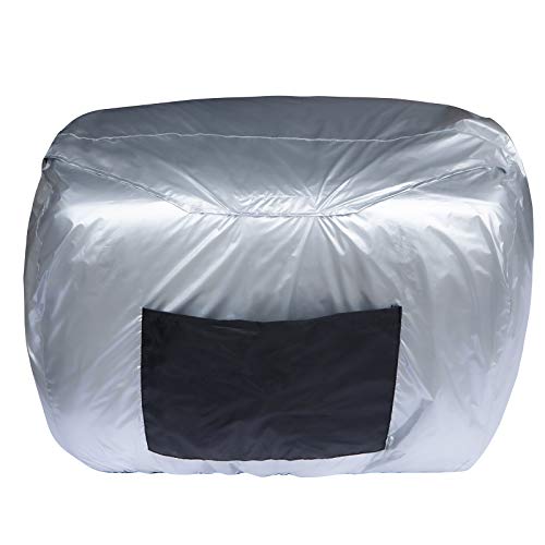 Softclub Waterproof Generator Cover for Universal 1000-2500 Watt for Most Portable Generator, 24.5 x 13 x 18.5inch Silver