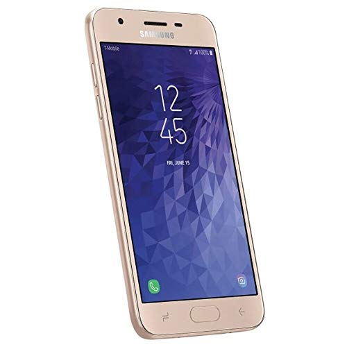 Samsung Galaxy J3 Star (16GB, 2GB) 5.0" HD Display, Removable Battery, FM radio, T-Mobile Unlocked Global 4G LTE (AT&T, Metro, Straight Talk) J337T (Gold)(Renewed)