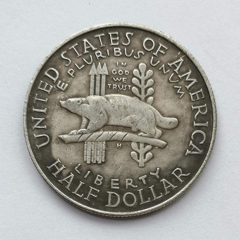 Exquisite Coin 1936 Wisconsin Territory Centennial Day Half Dollar American Commemorative Coin Antique Coin Collection Perfect Replacement for Original Coins