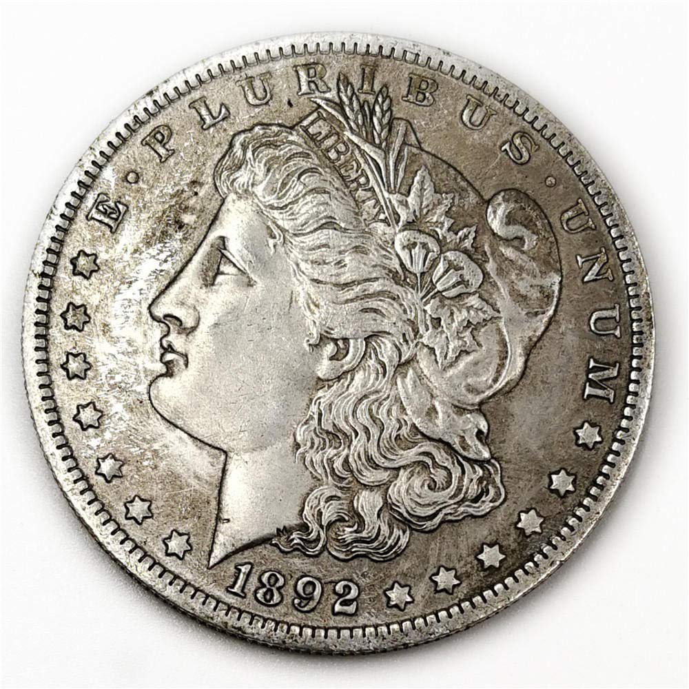 Exquisite Coin American Trade Silver Dollar 1892 Morgan Silver Dollar Foreign Silver Dollar Old Coin Antique Collection Perfect Replacement for Original Coins