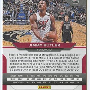 2020-21 Panini Prizm #137 Jimmy Butler Miami Heat Official NBA Basketball Trading Card in Raw (NM or Better) Condition