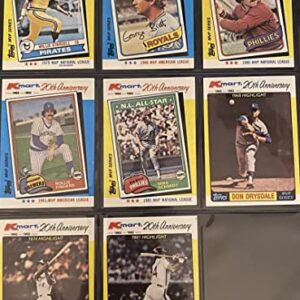 1982 Topps Kmart 20th Anniversary Baseball MVP Collector's Series Boxed Card Set (44 Cards)