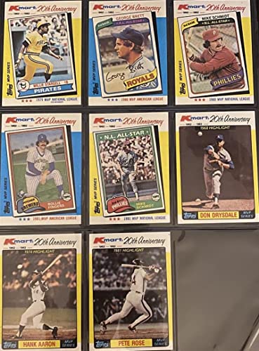 1982 Topps Kmart 20th Anniversary Baseball MVP Collector's Series Boxed Card Set (44 Cards)